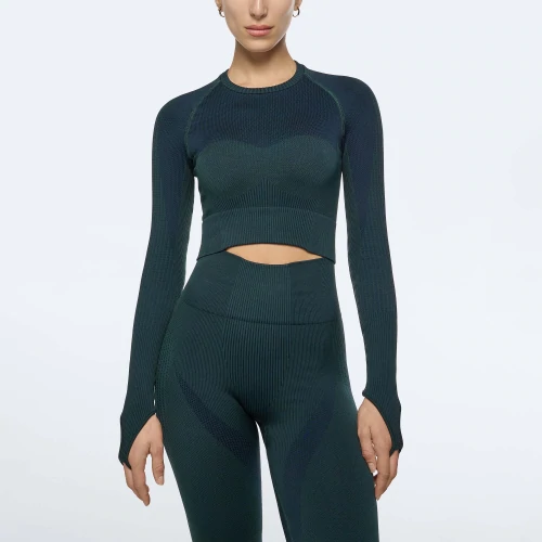 Crop Top à Manches Longues Power Peach Girls (3)