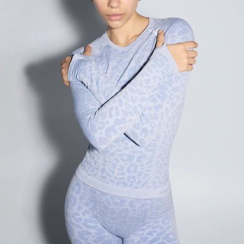 Maillot de Corps à Manches Longues Workout Cheetah (4)