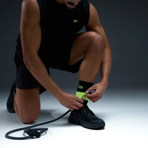 Sangle de Cheville - Paire (2) - Noir / Jaune Fluo (2)