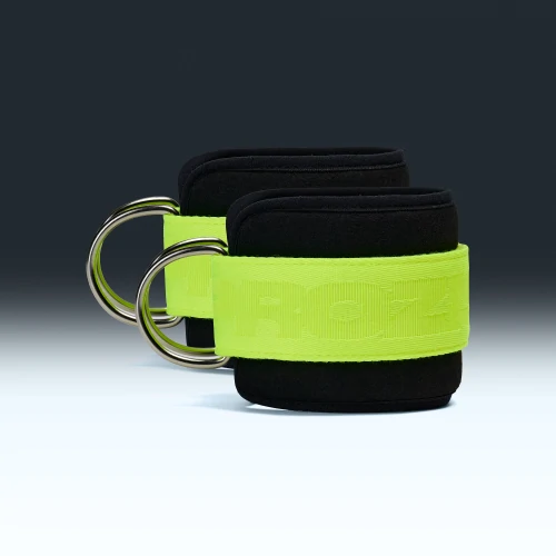 Sangle de Cheville - Paire (2) - Noir / Jaune Fluo (3)
