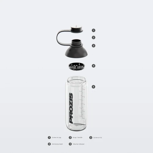 Fusion Shaker Bottle - Crystal / Black (4)