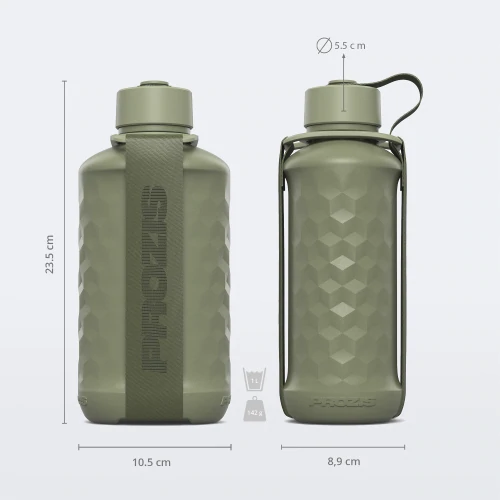 Hydra Bottle - 1.0L Oil Green / Oil Green (4)