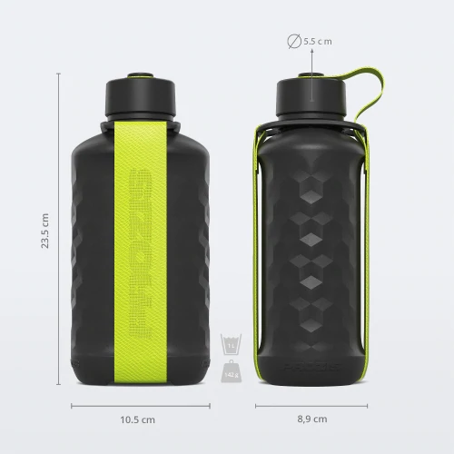 Hydra Bottle - 1.0L Black / Neon Yellow (4)