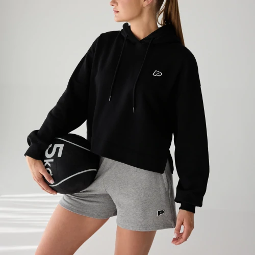 Athleisure P Kurz geschnittener Kapuzenpullover (4)