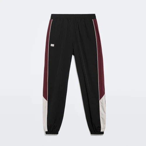 Pantalones Athletic Track Black Bordeaux