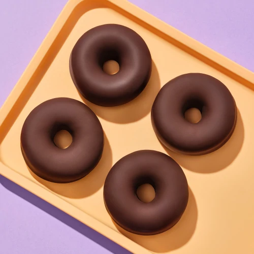 2 x Zero Sugars Doughnut - Chocolate Covered 50g (10)