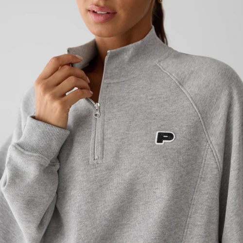 Athleisure P Sweatshirt mit Halbreißverschluss (3)