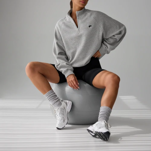 Athleisure P Sweatshirt mit Halbreißverschluss (5)