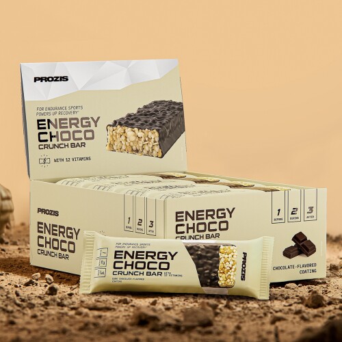 Energy Choco Crunch Bar x 12 - Bars & Snacks On The Go | Prozis