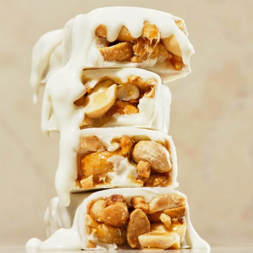 White Choco Peanuts - Barre aux Cacahouètes et Chocolat Blanc x 10 (2)