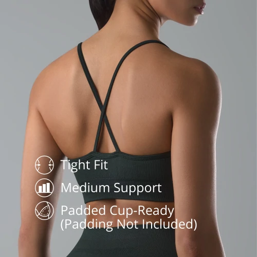 Athleisure Sport-BH - Dunkelgrün (3)
