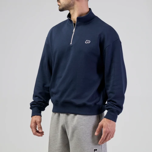 Athleisure P Ανδρικό Φούτερ με Μισό Φερμουάρ (2)