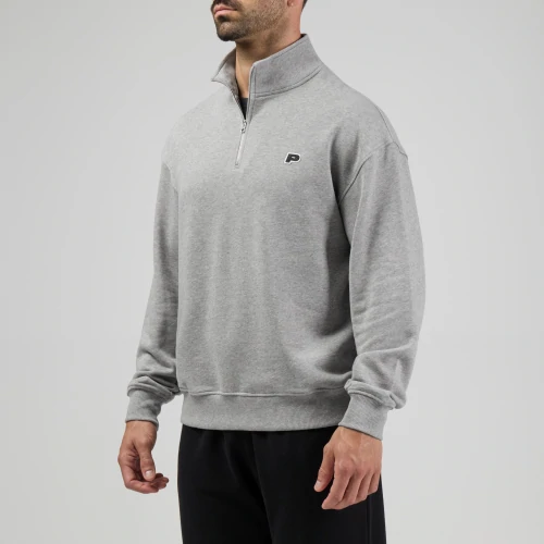 Athleisure P Ανδρικό Φούτερ με Μισό Φερμουάρ (2)