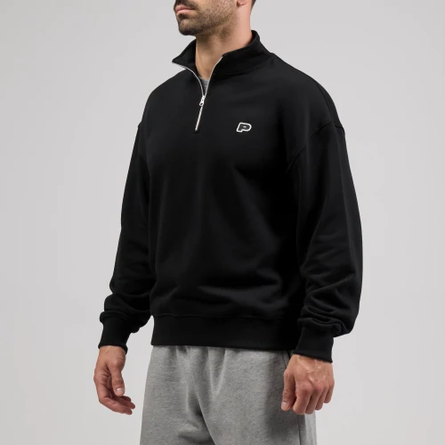 Athleisure P Ανδρικό Φούτερ με Μισό Φερμουάρ (2)