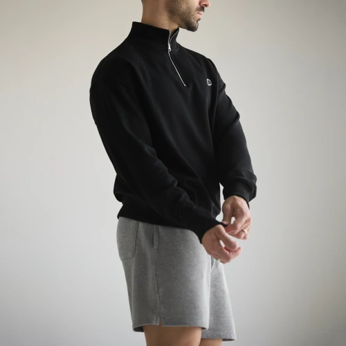 Athleisure P Ανδρικό Φούτερ με Μισό Φερμουάρ (4)