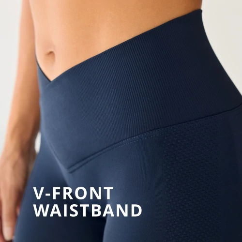 MuseFit Front V Leggings mit mittelhohem Bund (5)