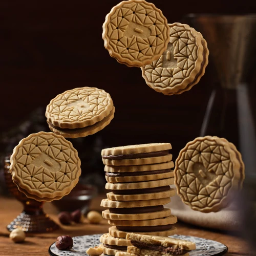 Double Creamy Protein Cookies (12 packs of 4) - Chocolate & Hazelnut Cream (5)