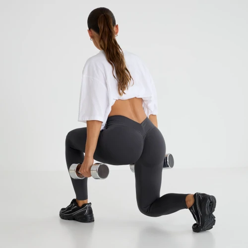 MuseFit Back V Leggings mit mittelhohem Bund (4)