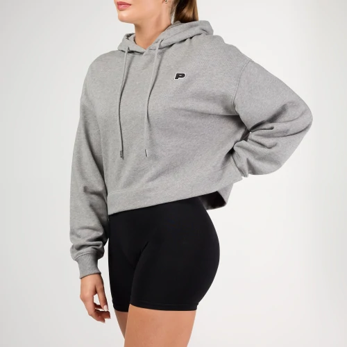 Athleisure P Kurz geschnittener Kapuzenpullover (2)