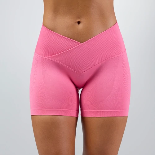 MuseFit Front V Shorts mit mittelhohem Bund (3)