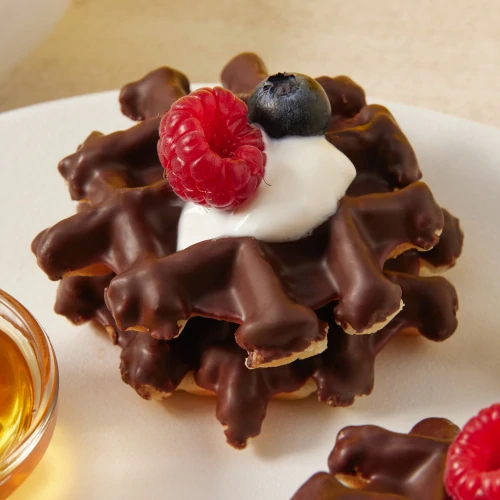 Waffeln ohne Zucker (6 Stück) - Mit Schokolade überzogen (2)