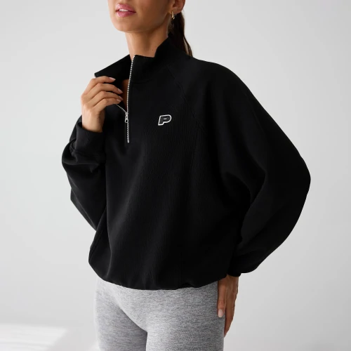 Athleisure P Φούτερ με Μισό Φερμουάρ (2)