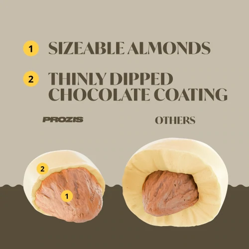Lean Premium Dipped Almonds - Weiße Schokolade 100 g (7)