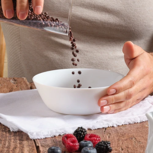 Protein Puffies - Copertura di cioccolato fondente 150 g (10)