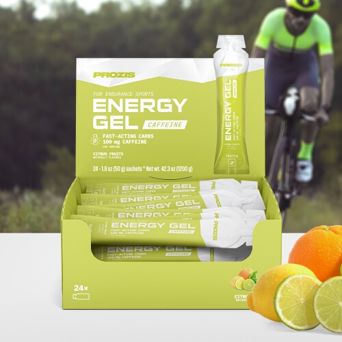 24 x Energy Gel + Caffeine 1.8oz - Build Muscle | Prozis