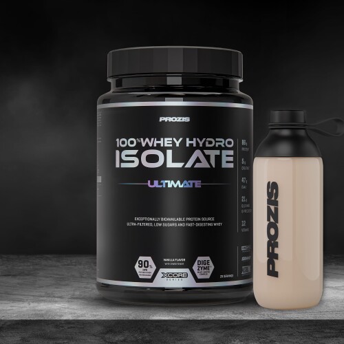 100% Whey Hydro Isolate Ultimate Series 907 g Prozis com cup&atilde;o CHORAO