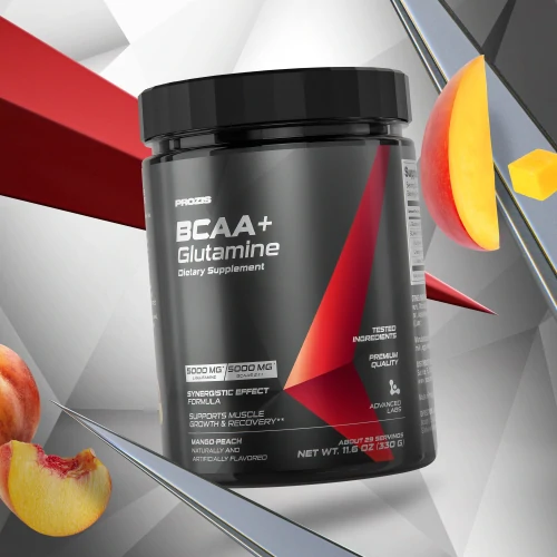 BCAA + Glutamine 11.6 oz, 29 servings - Build Muscle | Prozis