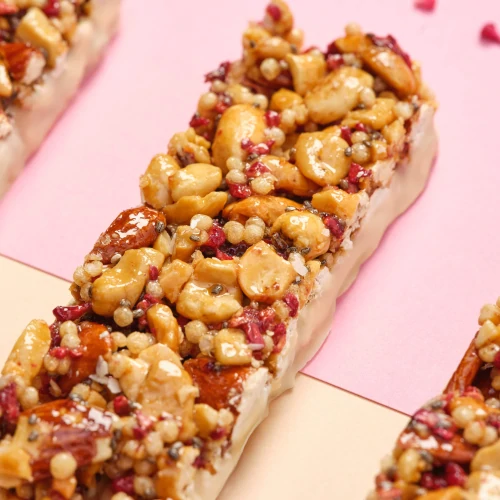 Nutzer Bar - Cashew, Himbeere und weiße Schokolade x 10 (2)