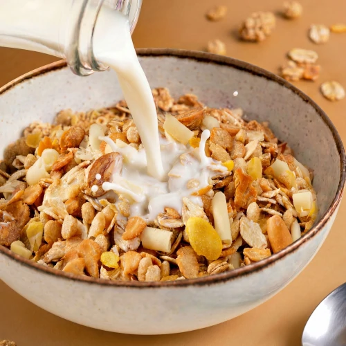 Protein-Müsli 400 g Erdnüsse und weiße Schokolade (10)