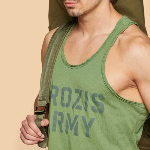 Army Stringer Tank Top - Green - Clothing Ranges