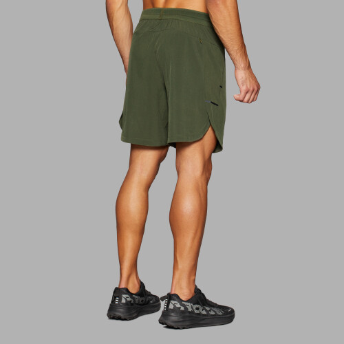 Army green running shorts clearance