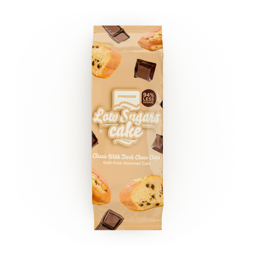 Bizcocho tradicional con pepitas de chocolate negro con bajo contenido en azúcares 250 g