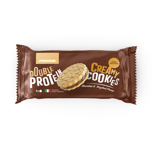 Double Creamy Protein Cookies (4 units) - Chocolate & Hazelnut Cream