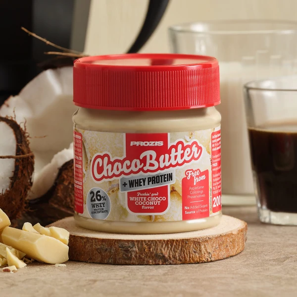 Whey Choco Butter 200 g - Weiße Schokolade und Kokosnuss