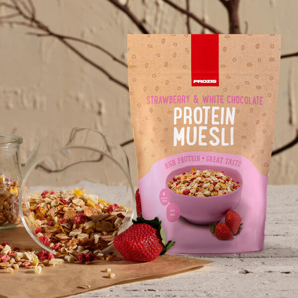 Protein Muesli 400 g StrawberryWhite Chocolate Reviews Prozis