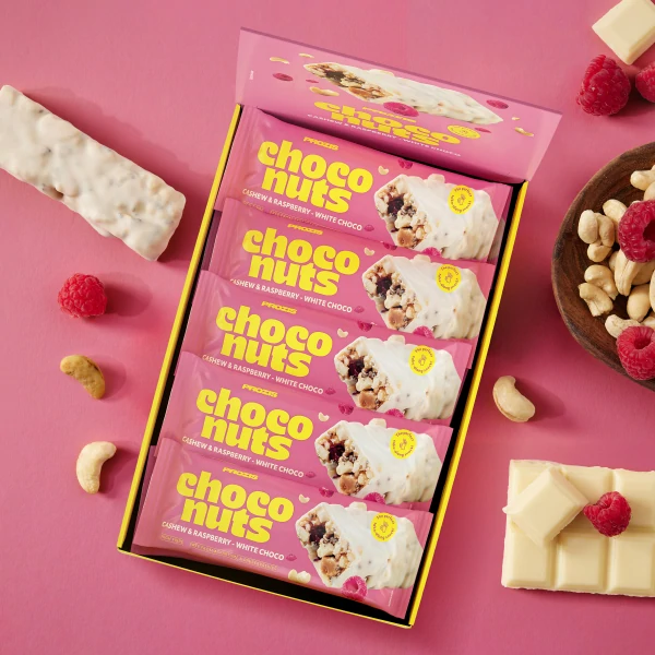 ChocoNuts - Cashew & Raspberry-White Choco x 10