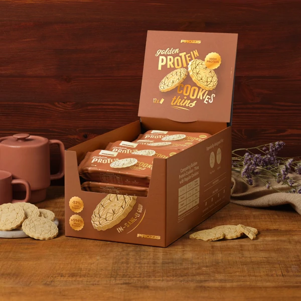Golden Protein Cookies - Thins (12 packs of 14)
