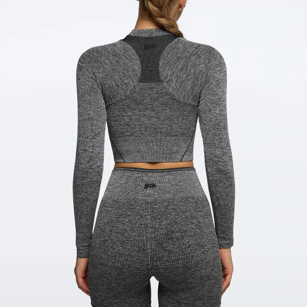 Mercury Rising Langarm-Crop Top