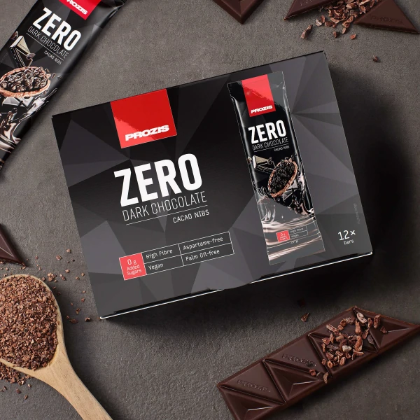 Zero Dark Chocolate - Cacao Nibs - 12 bars