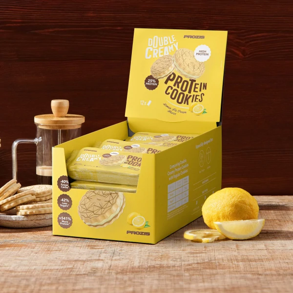 Double Creamy Protein Cookies (12 packs of 4) - Lemon Pie Cream