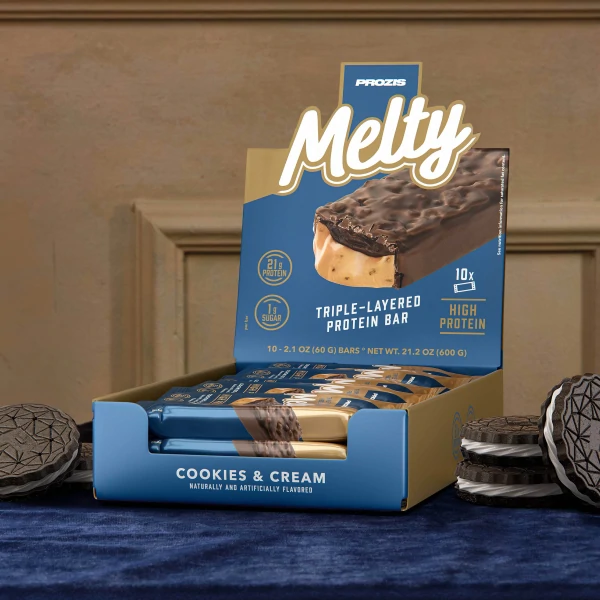 Melty - Low Sugar Protein Bar 10 ct Cookies and Cream