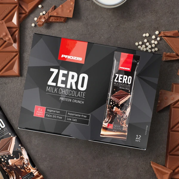 Zero Milk Chocolate - Protein Crunch - 12 bars