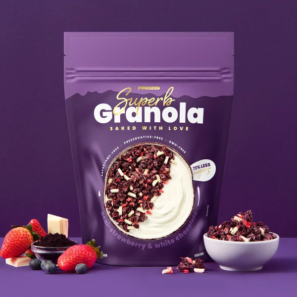 Superb Granola - Acai-Strawberry & White Chocolate 250g