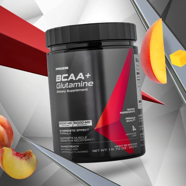 BCAA + Glutamine 23.2 oz, 58 servings