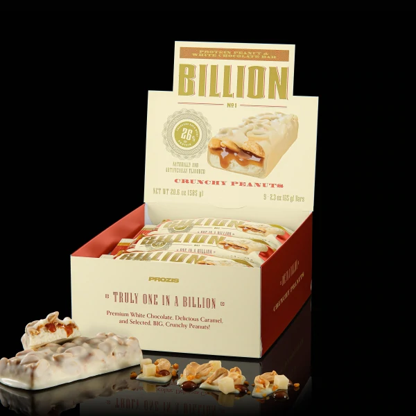 Billion Protein Peanut & White Chocolate Bar 9 ct