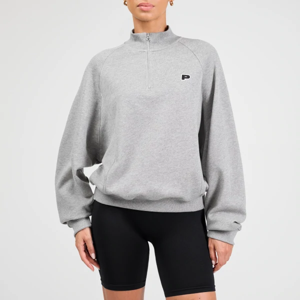 Felpa con Mezza Zip Athleisure P